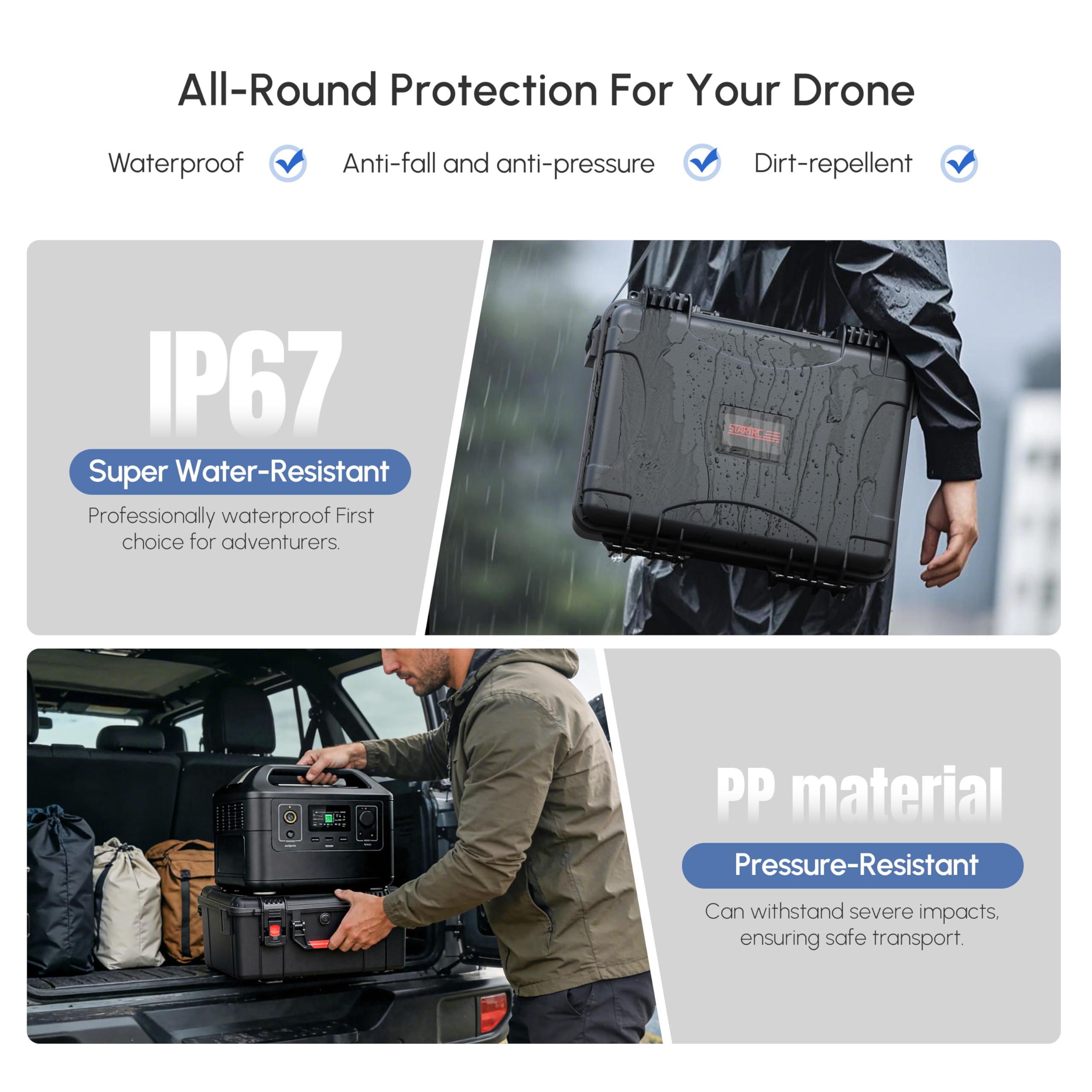 Casing Keras Tahan Air untuk D - Drone Camera Case ulasan dan harga