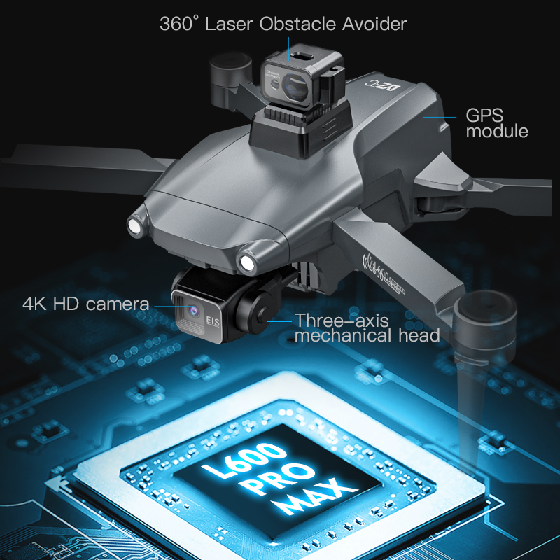 L600 PRO MAX Gimbal Profesiona - Drone Camera Professional ulasan dan harga