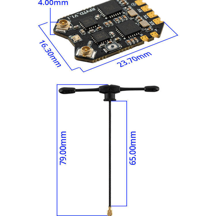 RadioMaster RP4TD ExpressLRS 2 - Drone Camera Thermal ulasan dan harga